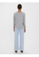 Bluza Dama Vero Moda Vmanepaya 3/4 Jrs Light Grey Melange